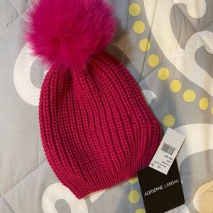 Arienne Landau pink winter hat